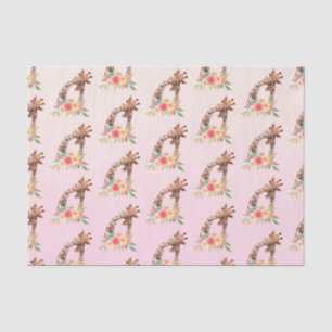 Papel De Seda Girafa Gira-Cama Cura-Cama Mãe e Bebê