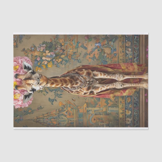 Papel De Seda Giraffe Blossoms (Frente )
