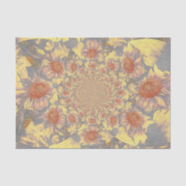 Papel De Seda Girasóis Amarelo Arte Abstrata Desenho Decoupage