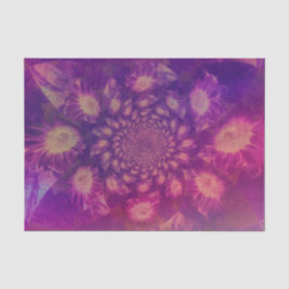 Papel De Seda Girasóis Decoupage Roxo Pastel Arte Elegante