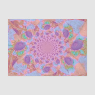 Papel De Seda Girasol Roxo Rosa Pastel Abstrato Decoupage