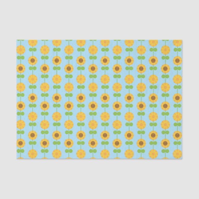 Papel De Seda Girassóis de Kawaii (Frente )
