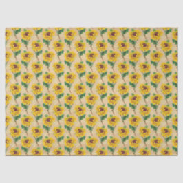 Papel De Seda Girassóis e Dragões Série Design 10