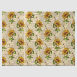 Papel De Seda Girassóis e Dragões Série Design 16