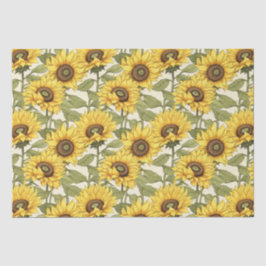 Papel De Seda Girassol Amarelo-Claro