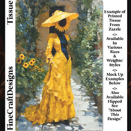 Papel De Seda Girassol em Descamação DS9R Amarelo