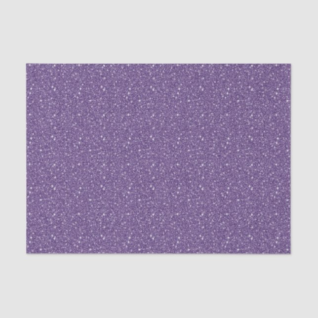 Papel De Seda Girly Purple Glitter (Frente )