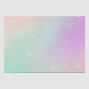 Papel De Seda Giro de algodão doce estrela brilhante arco-íris