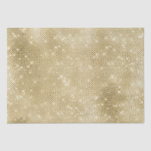 Papel De Seda Glam Champagne Dourada Glitzy Sparkle