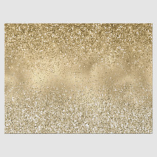 Papel De Seda Glam Dourado Glitzy Sparkle Glitter     