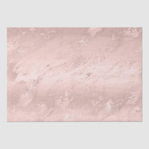 Papel De Seda Glam Girly Blush Cor-de-Rosa Brilhante