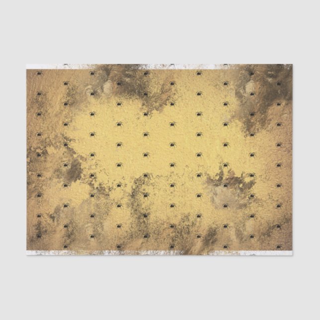 Papel De Seda Glam Gótico do Halloween | Aranha | (Frente )