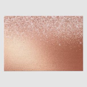 Papel De Seda Glam Rosa Dourado Glitter