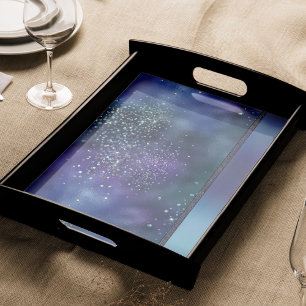 Papel De Seda Glama Náutica Mermaid Azul Escuro Roxo