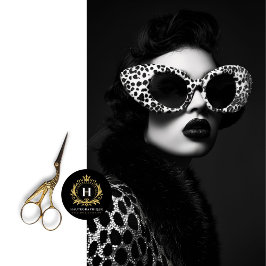 Papel De Seda Glamour Vintage Estampa de Leopardo Punk Rock Deco