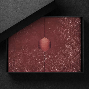 Papel De Seda Glimmering Henna Grunge Damasco vermelho escuro