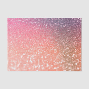 Papel De Seda Glitter Blush Dourado do Rosa de Tendência Girls