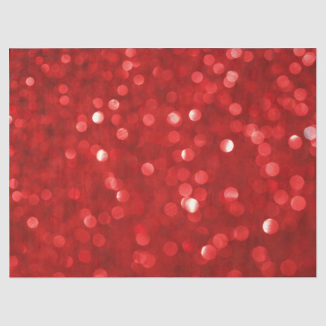 Papel De Seda Glitter de Estilo de Boque Vermelho (Frente )