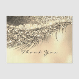 Papel De Seda Glitter Dourado Bridal Obrigado Lux Metal