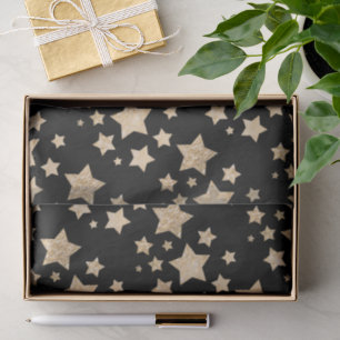 Papel De Seda Glitter dourado de champanhe brilha Estrelas