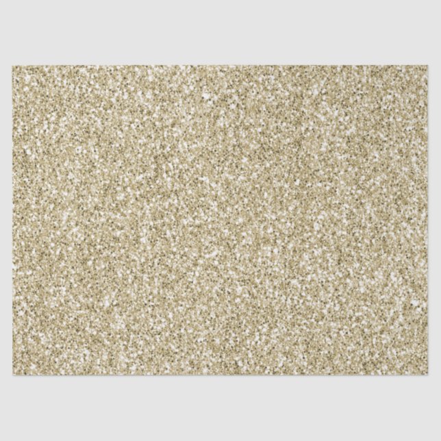 Papel De Seda Glitter Dourado Glam Luxe          (Frente )