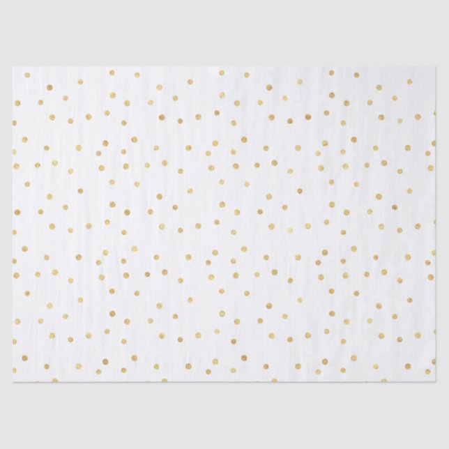 Papel De Seda Glitzy Dourado Confetti (Frente )