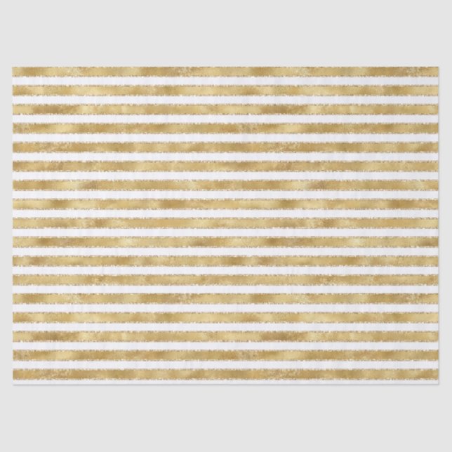Papel De Seda Glitzy Dourado Glam Branco Brilho Brilhante Strikl (Frente )