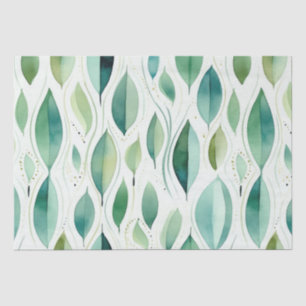 Papel De Seda Glória Verde Dourada deixa Abstrato