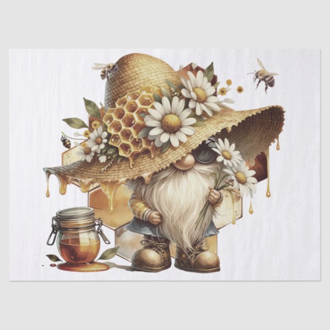 Papel De Seda Gnome, Honeycomb e Dasies (Frente )