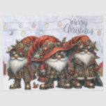 Papel De Seda Gnome Steampunk Winter Christmas<br><div class="desc">Gnome Steampunk Winter Christmas</div>