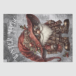 Papel De Seda Gnome Steampunk Winter Christmas<br><div class="desc">Gnome Steampunk Winter Christmas</div>