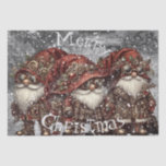 Papel De Seda Gnome Steampunk Winter Christmas<br><div class="desc">Gnome Steampunk Winter Christmas</div>