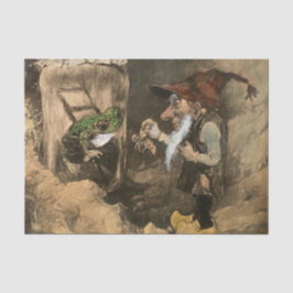 Papel De Seda “Gnomo e Sapo num Pote” por Heinrich Schlitt