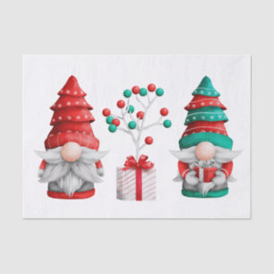 Papel De Seda Gnomos de Natal