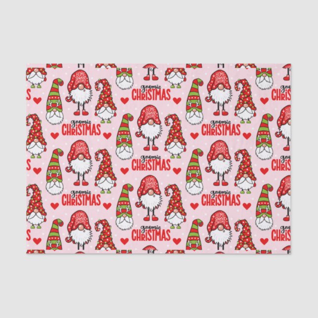 Papel De Seda Gnomos de Natal (Frente )