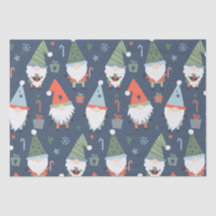 Gnomos de Natal Papai Noel Azul Verde Caprichoso 
