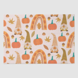 Papel De Seda Gnomos do Dia de Ação de Graças com Arco-íris e Fo
