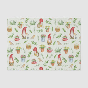 Papel De Seda Gnomos, Flores e Aves do Jardim da Bonita