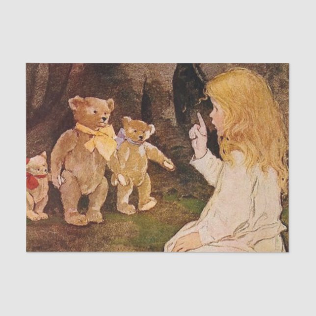 Papel De Seda "Goldilocks and the Bears" por Jessie Willcox Smit (Frente )