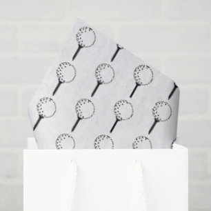 Papel De Seda Golf Ball Tee Pattern Classn Eterno Golfe