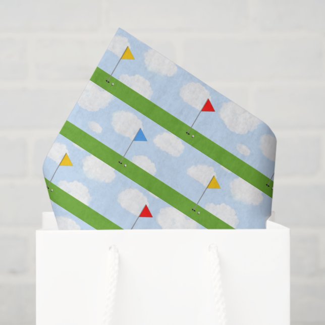 Papel De Seda Golf Gift (Sacola de presentes)
