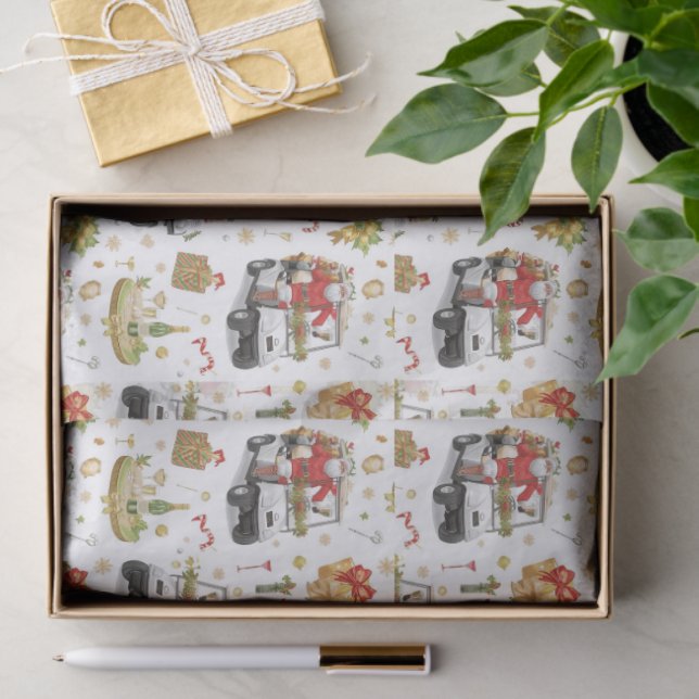 Papel De Seda Golf “Let’s Par-Tee” Christmas Party Pattern (Presente)