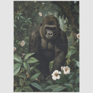 Papel De Seda Gorila em uma dissociação de florestas tropicais v