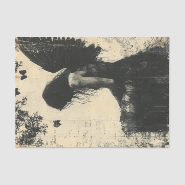 Papel De Seda Gothic Angel (Frente )