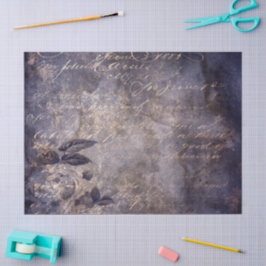 Papel De Seda Gothic Grunge Indigo 