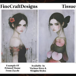 Papel De Seda Gothic Romance Ethereal Women, Pair EX5 Decoupage