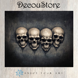 Papel De Seda Gothic Skulls Collection Decoupage