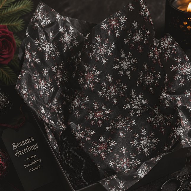 Papel De Seda Gothic Snowflake Creepmas Natal (Criador carregado)