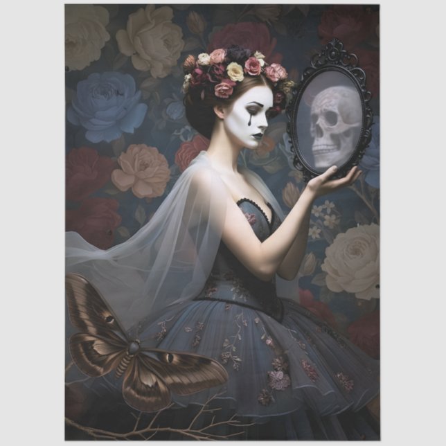 Papel De Seda Gothic Style Decoupage (Frente )