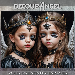 Papel De Seda Gótica Baby Angels: Melissa e Adele - Desaparece